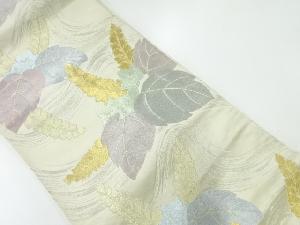 アンティーク　流水に桐模様織出し袋帯（材料）